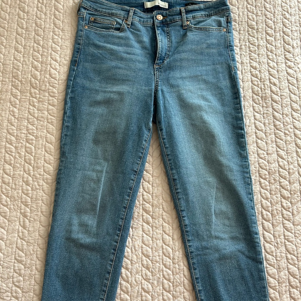 High rise skinny ankle